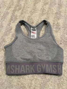 Gymshark Gray Seamless Racerback Sports Bra XS